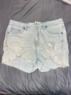 Old Navy Light Blue Distressed Denim Shorts